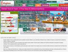 Tablet Screenshot of iexplorevietnam.com